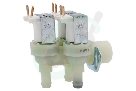 Alternatief Wasmachine 1678013 Inlaatventiel 3V haaks dun 1x reduc.
