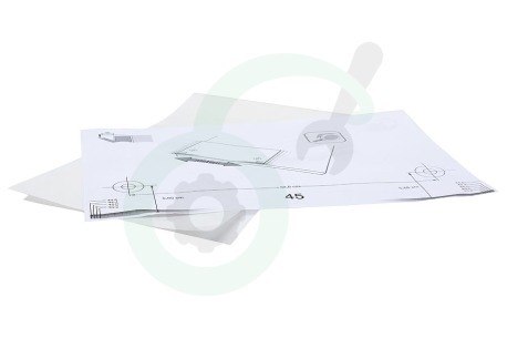 Scholtes Vaatwasser 534183, C00534183 301749, C00301749 Bevestigingsset Installatieset 45/60cm