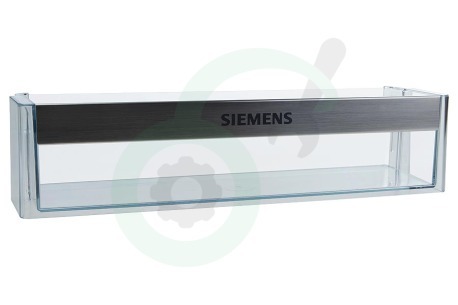 Siemens Koelkast 705186, 00705186 Flessenrek Transparant met chromen rand