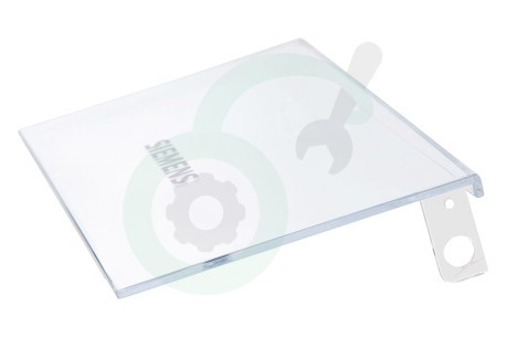 Siemens Koelkast 498929, 00498929 Klep Van botervak transparant rechts, 193x100mm