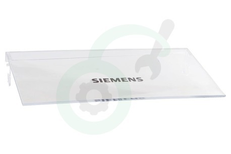 Siemens Koelkast 498929, 00498929 Klep Van botervak transparant rechts, 193x100mm