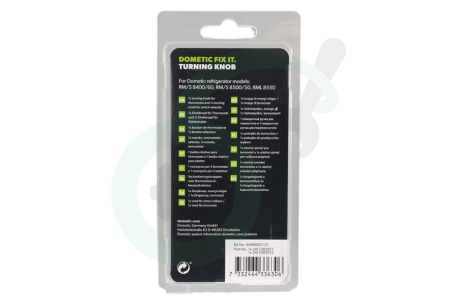 Dometic Koelkast 44990001131 Draaiknoppen set standen en thermostaat