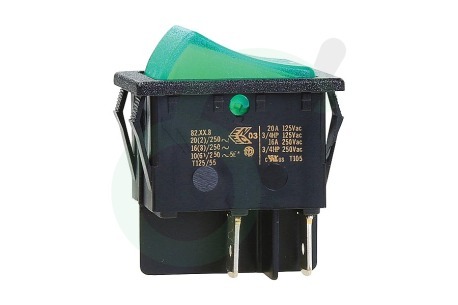 Dometic Koelkast 292627410 Schakelaar Verlicht, Groen
