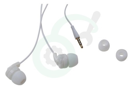 Q-Media  22857 Stereo headset In-ear met opname knop, Wit