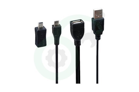 Universeel  22513 OTG kabel Micro-USB & Mini-USB