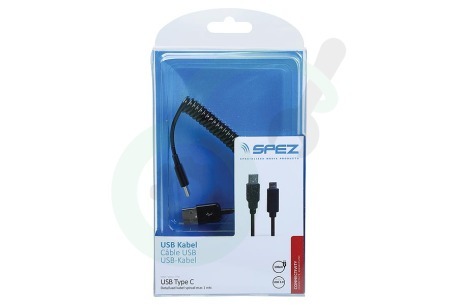Spez  20091343 USB Kabel Type C, Spiraal, Max. 100cm