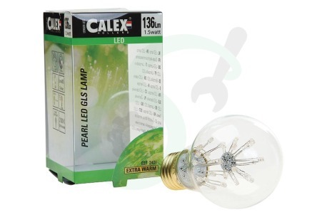 Calex  474454 Calex Pearl LED Standaardlamp 240V 1,5W E27 A60, 30-leds