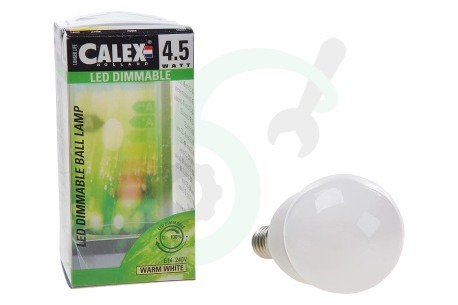 Calex  472356 Calex LED Kogellamp 240V 4,5W 330lm E14 P45, Dimbaar