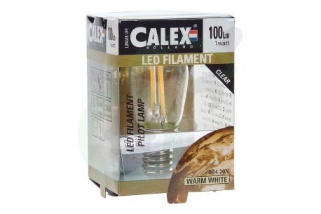 Calex 424998 Calex LED Volglas Filament Schakelbordlamp 1W 100lm E14