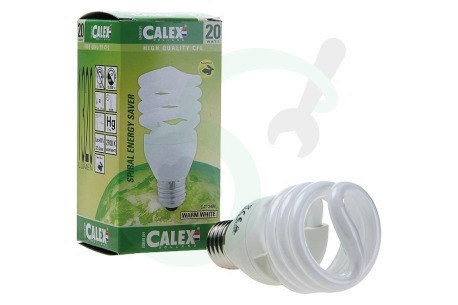 Calex  576404 576400 Calex T2 twister spaarlamp 240V 24W E27, 2700K