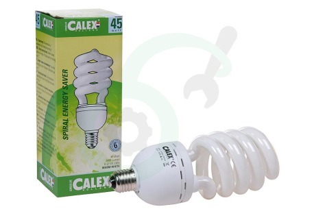Calex  571584 Calex T5 spiraal spaarlamp 240V 45W E27 2700K
