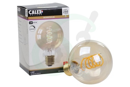 Calex  1001001300 Globe LED lamp Flexible Filament Gold E27 3,8W Dimbaar