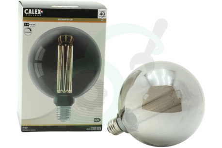 Calex  1201001100 Globe LED Glasfiber Titanium G125 E27 3,5W Dimbaar