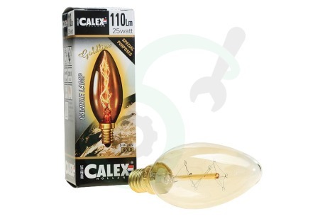 Calex  442426 Calex Helder LL Goldline-Filamentlamp 240V 25W E14 Kaars
