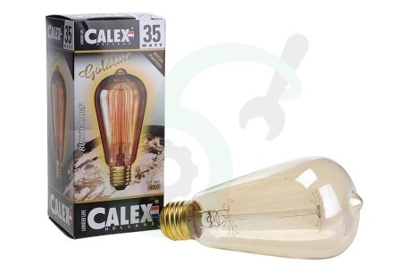 Calex  442418 Calex Heldere LL Goldline-lamp 240V 40W E27 Rustiek ST64