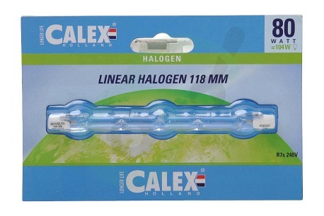 Calex  509118 Calex Spaar Halogeenlamp 230V 80W(104W) R7s 8x118mm