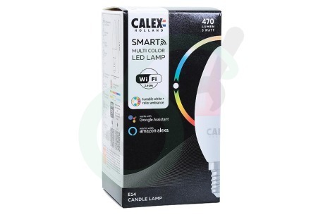 Calex 429008 Smart LED Kaars lamp E14 SMD RGB Dimbaar 4,9W