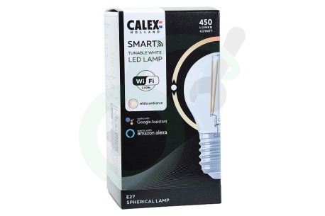 Calex 429020 Smart LED Filament Clear Kogellamp P45 E27 Dimbaar