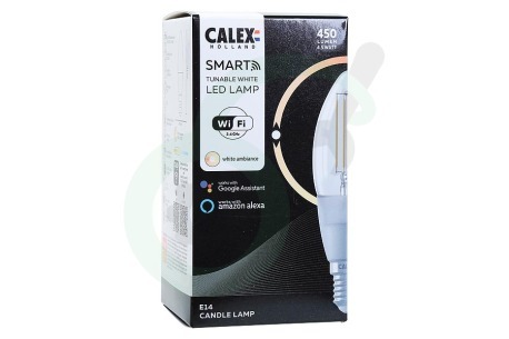 Calex 5101002700 Smart LED Filament Clear Kaarslamp B35 E14 Dimbaar