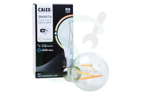 Calex  5101000900 Smart LED Filament Clear Standaardlamp E27 Dimbaar
