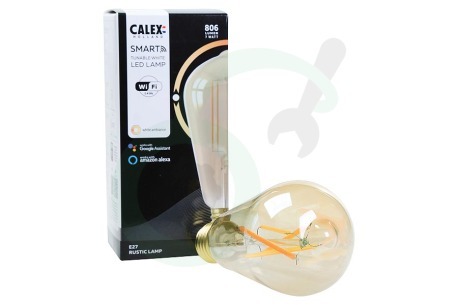 Calex  5101001500 Smart LED Filament Rustic Gold-lamp E27 Dimbaar