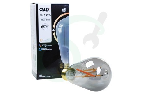 Calex  5101002200 Smart LED Filament Rustic Smokey-lamp E27 Dimbaar