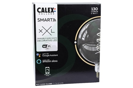 Calex 429164 Smart Led G200 Titanium 5W 130LM 2100K