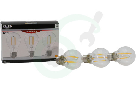 Calex  1101010100 Ledlamp Promo pakket a 3 lampen A60 Filament Helder