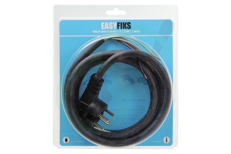 Easyfiks 801251V Snoer Perilex 5x1,5mm2 Zwart 2M