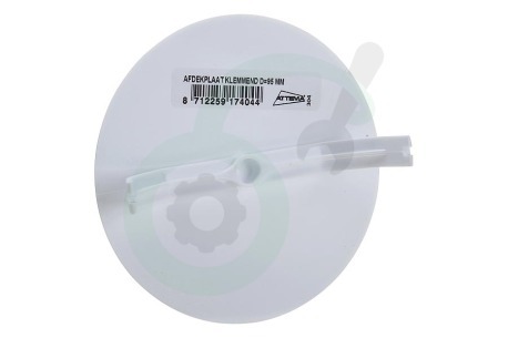 Universeel 0147711 Plafondplaat Afdekplaat rond+klem -wit