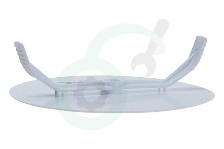 Universeel 0147711 Plafondplaat Afdekplaat rond+klem -wit