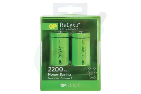 GP  120220CHCC2 LR14 ReCyko+ C 2200 - 2 oplaadbare batterijen