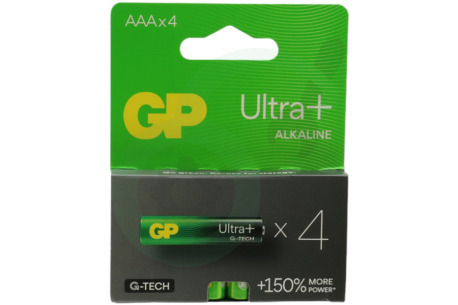 GP  GPULP24A985C4 LR03 AAA batterij GP Alkaline Ultra Plus 1,5V 4 stuks