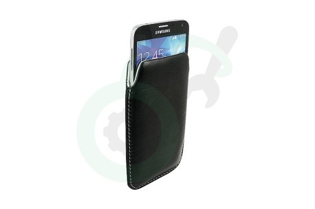 HTC  22947 Sleeve Case met Pull tab, Leder, Zwart