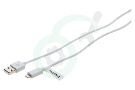 Duracell  USB5022W USB kabel Apple 8-pin Lightning connector 200cm Wit