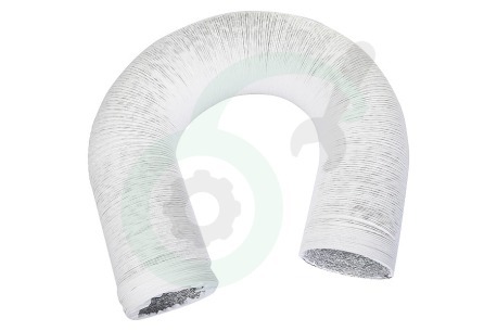 Universeel 61203900 Slang 150 mm wit -PVC+ALU-10mtr