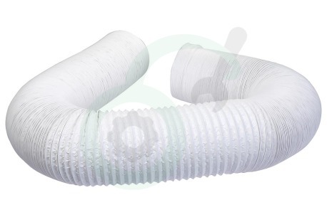 Universeel 61203900 Slang 150 mm wit -PVC+ALU-10mtr