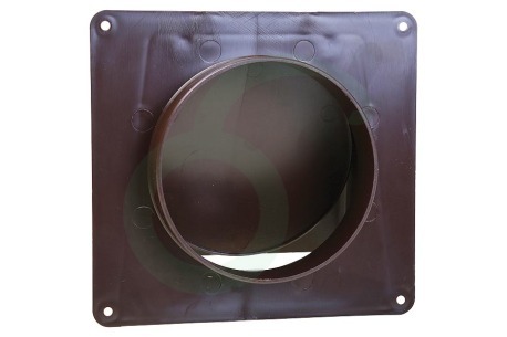 Universeel 62500102 Luchtrooster kunststof 100mm 1 klep, bruin