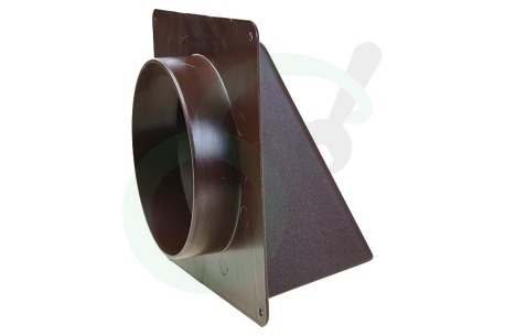 Universeel 62500102 Luchtrooster kunststof 100mm 1 klep, bruin