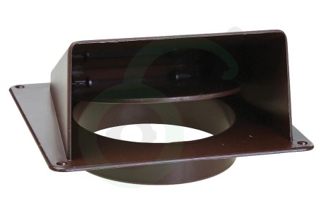 Universeel 62500102 Luchtrooster kunststof 100mm 1 klep, bruin