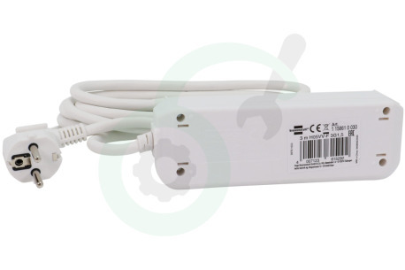 Brennenstuhl 1158610030 Tafelcontactdoos Eco-Line Wit 3 meter 3x1,5