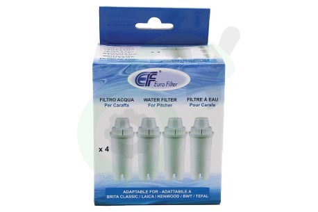 Eurofilter Waterkan 205386 Waterfilter Filterpatroon, 4 stuks