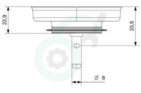 Reginox R22412 Afvoerzeef