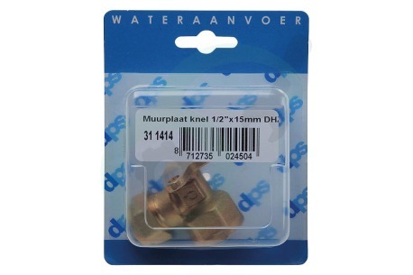 Dps 311414 Muurplaat knel 1/2' x 15mm