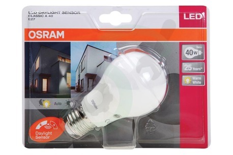 Osram  4058075037588 LED Daylight Sensor Classic A40 Mat 5W E27 470lm