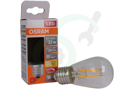 Osram  4058075779969 LED Mini Edison ST45 Dimbaar E27 4,8W