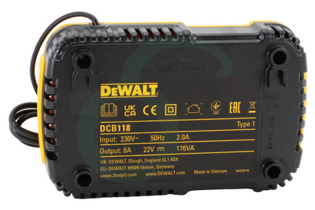 Dewalt N473860 DCB118 Snellader