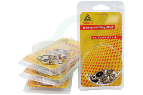 Deltafix 2660 Tourniquetsluiting 17 x 11mm Nikkel, 5 stuks