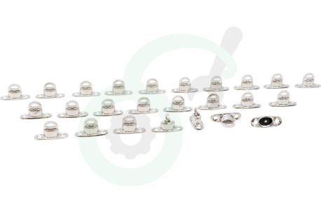 Deltafix 2662 Tourniquetsluiting 17 x 11mm Nikkel, 25 stuks