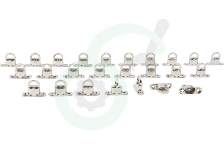 Deltafix 2666 Tourniquetsluiting 25 x 14mm Nikkel, 25 stuks